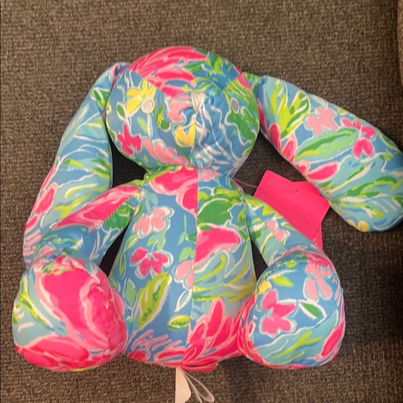 Lilly Pulitzer Toys Nwt Lilly Pulitzer Colorful Floral Plush Bunny